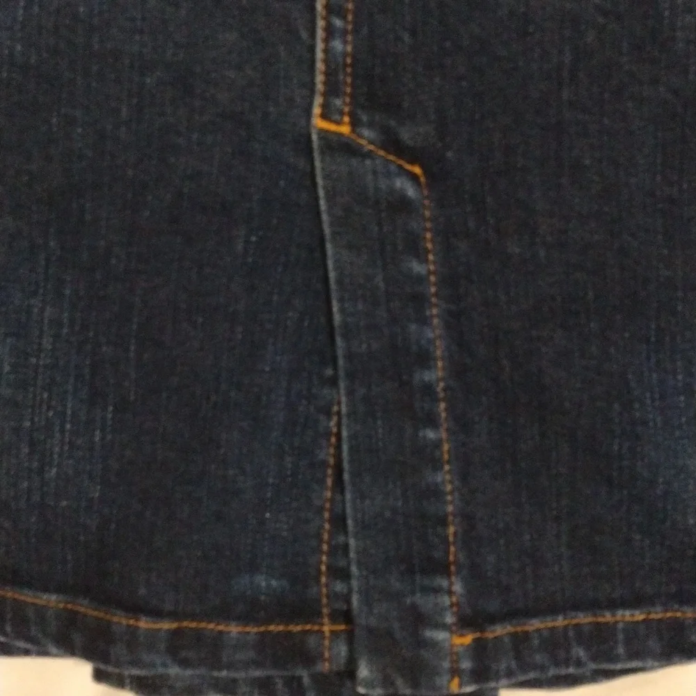 Dolce & Gabbana D&G Dark Wash Distressed Denim Mini Skirt Small Designer Trendy